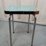 Green Formica stool