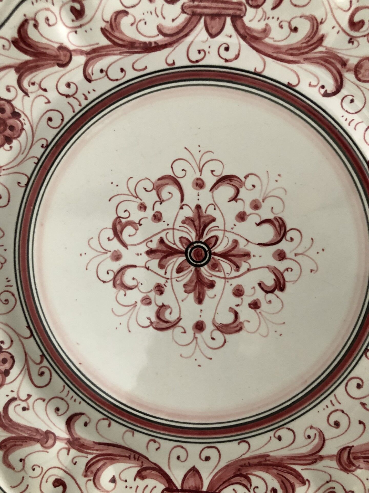 Lot de 8 assiettes "Deruta"