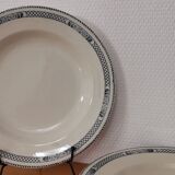 Set of 6 hollow plates Terre de Fer Salins Vauban collection