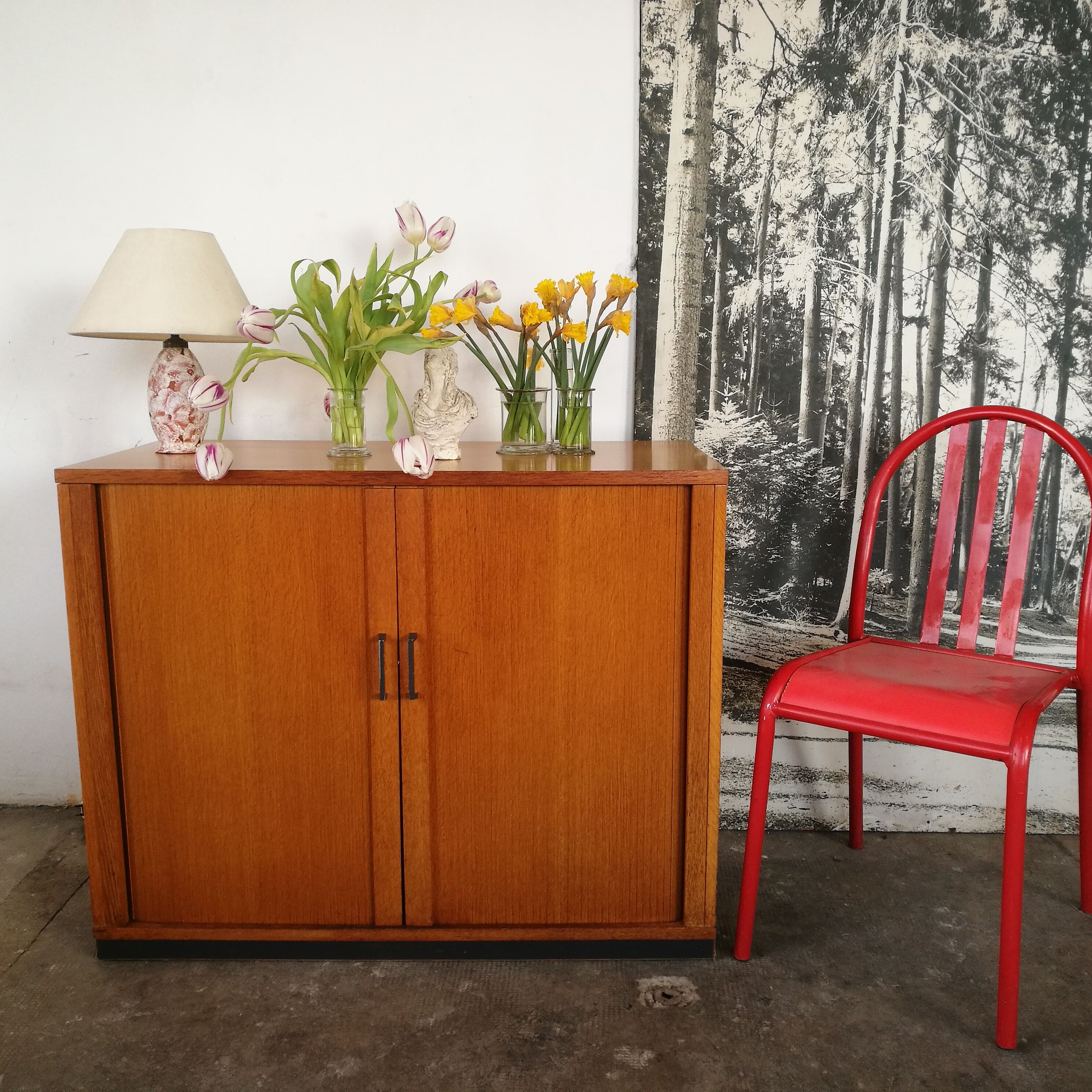 Curtain furniture, storage box