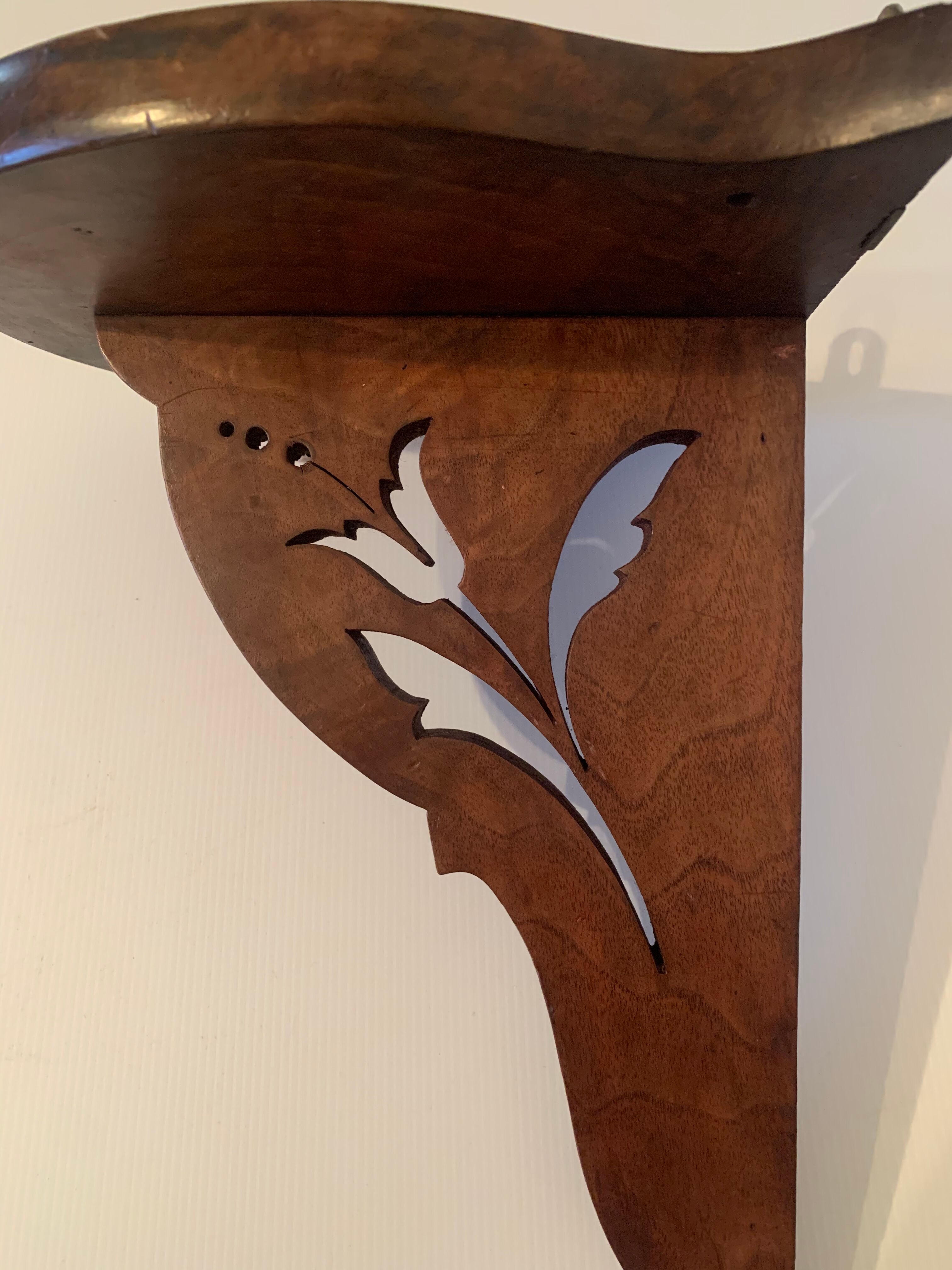 Small walnut shelf