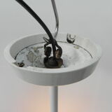 Art Deco hanging lamp with white glass ball