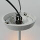 Art Deco hanging lamp with white glass ball
