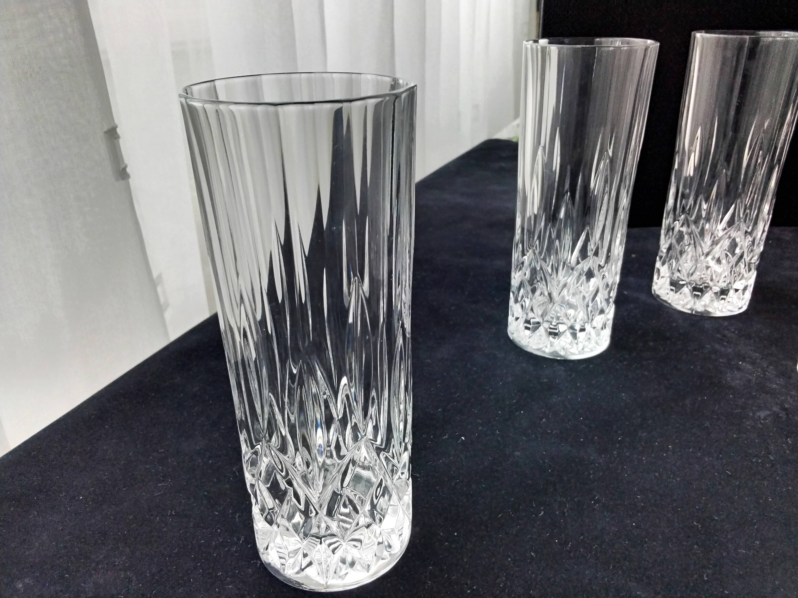 6 Cocktail glasses, whiskey soda in RCR crystal