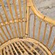 Bamboo and rattan armchair 50s Italy