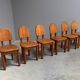 Vintage oak dining chairs by Wasa, 1990s