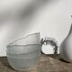 4 cups bowls transparent glass sheets