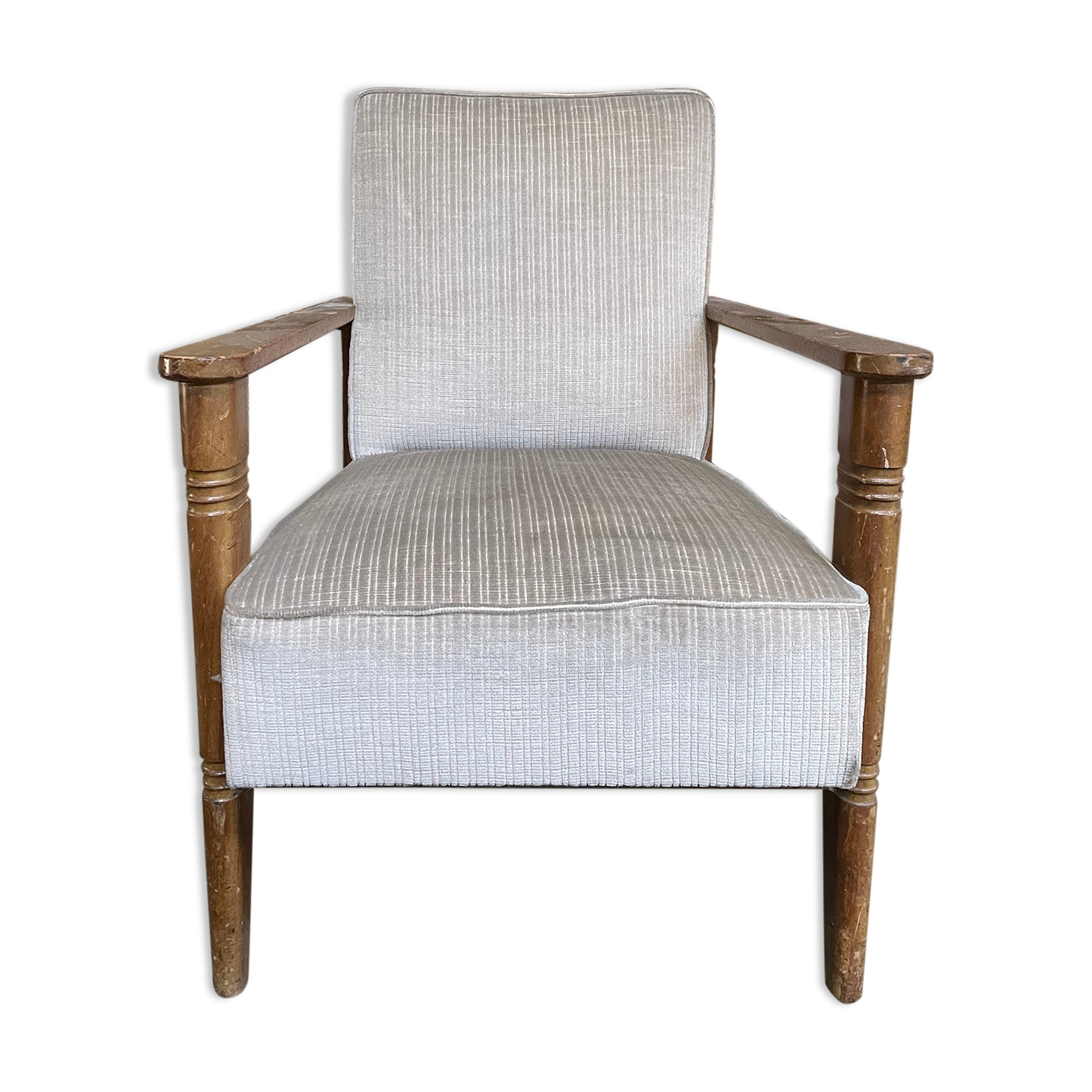 Velvet rest chair 1950