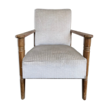 Velvet rest chair 1950