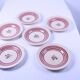 Set of 6 small antique Gien plates