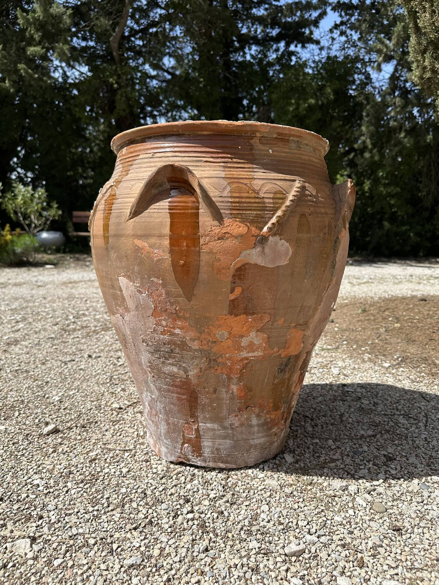 Jarre poterie en terre cuite ancienne