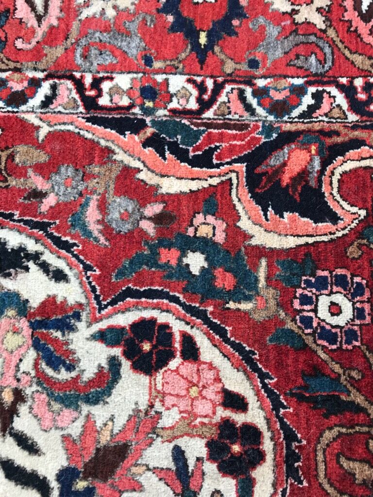 Old hand made Bakhtiar Persian wool rug 212 x 325 cm
