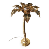 Brass palm tree lamp