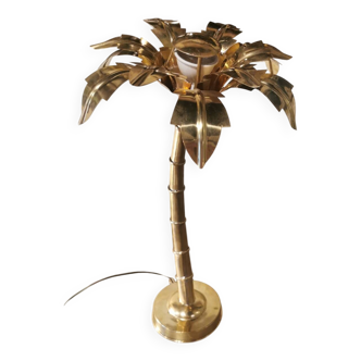 Brass palm tree lamp