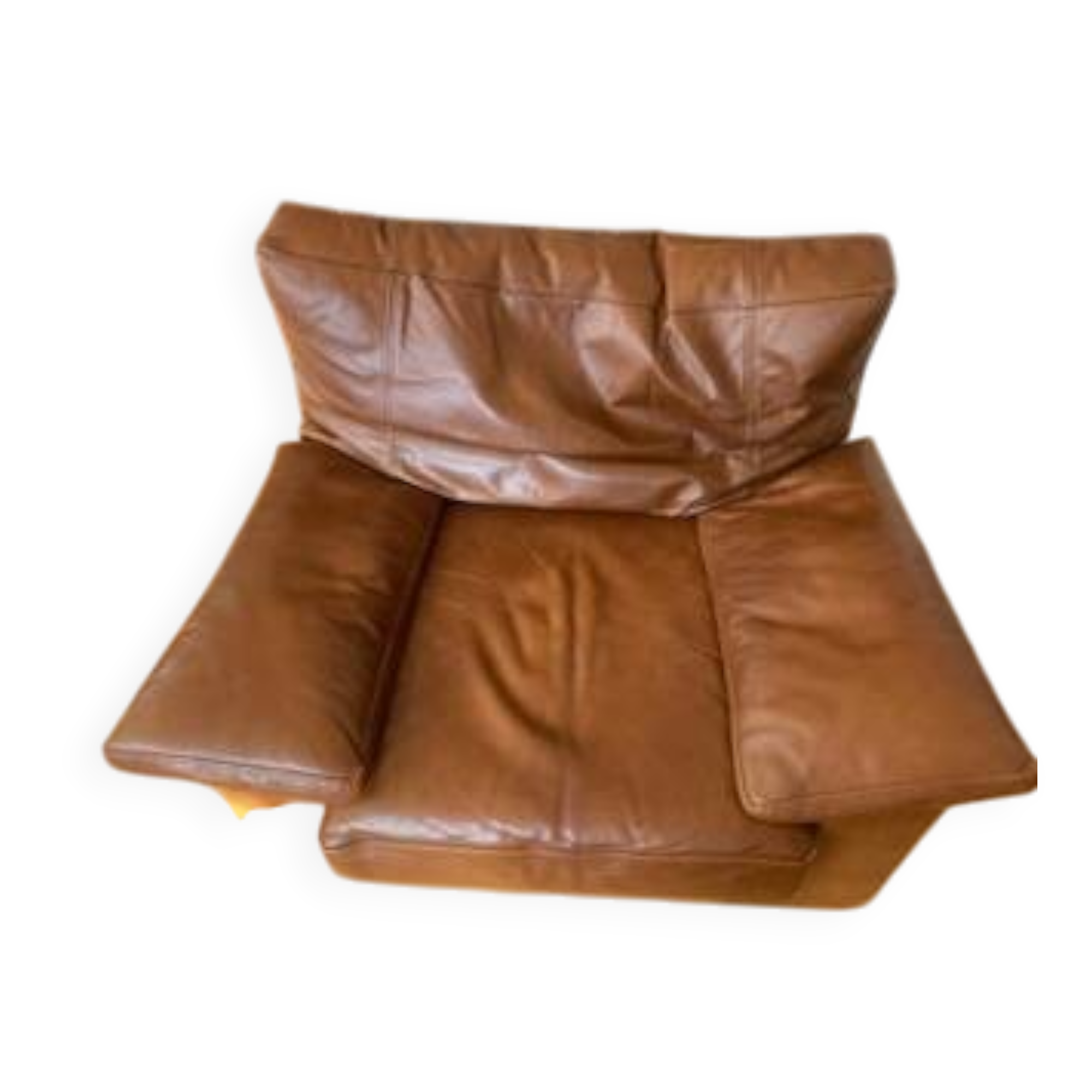 very comfortable leather armchair