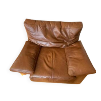 very comfortable leather armchair
