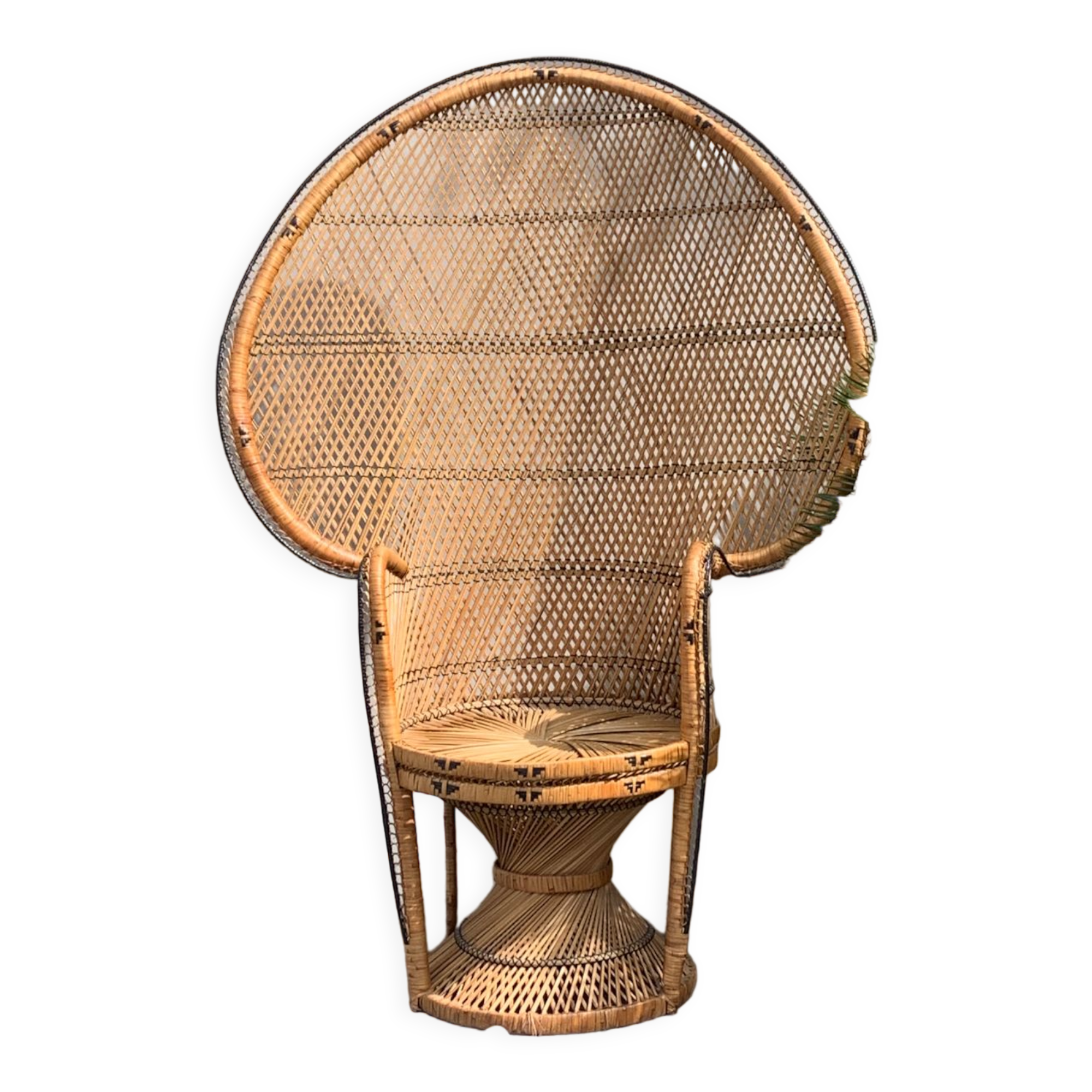 Armchair Emmanuelle vintage rattan