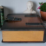 Solid oak box book shape