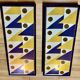 Pair of large design wall lights 1950.
