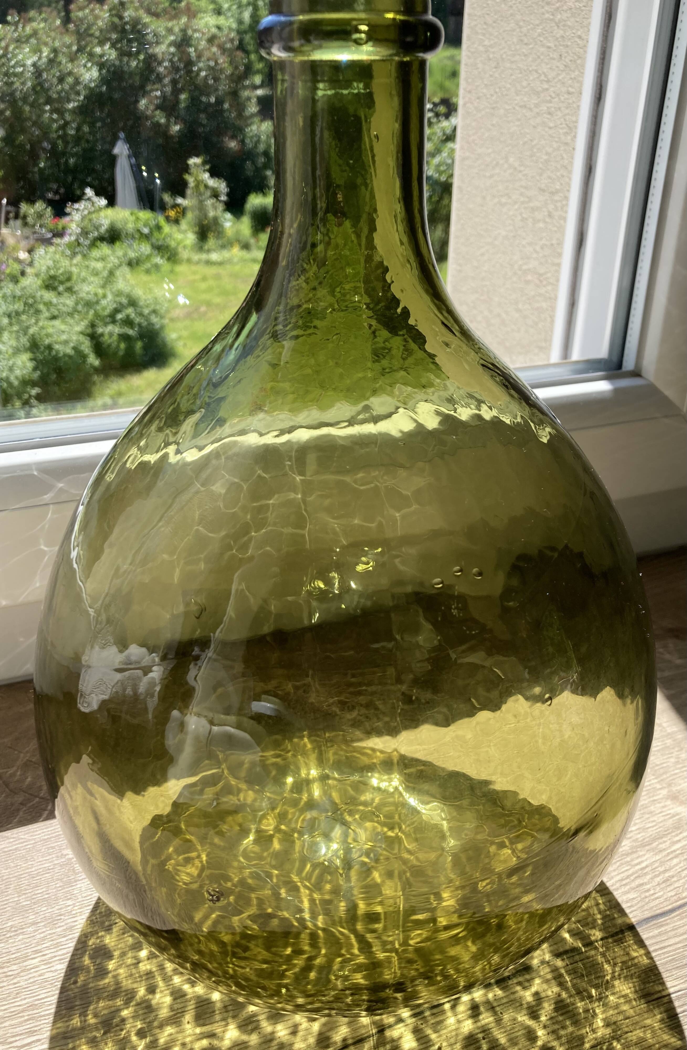 5L demijohn green yellow