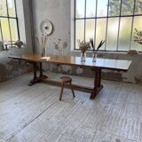 3m oak table from 1950 with its extensions