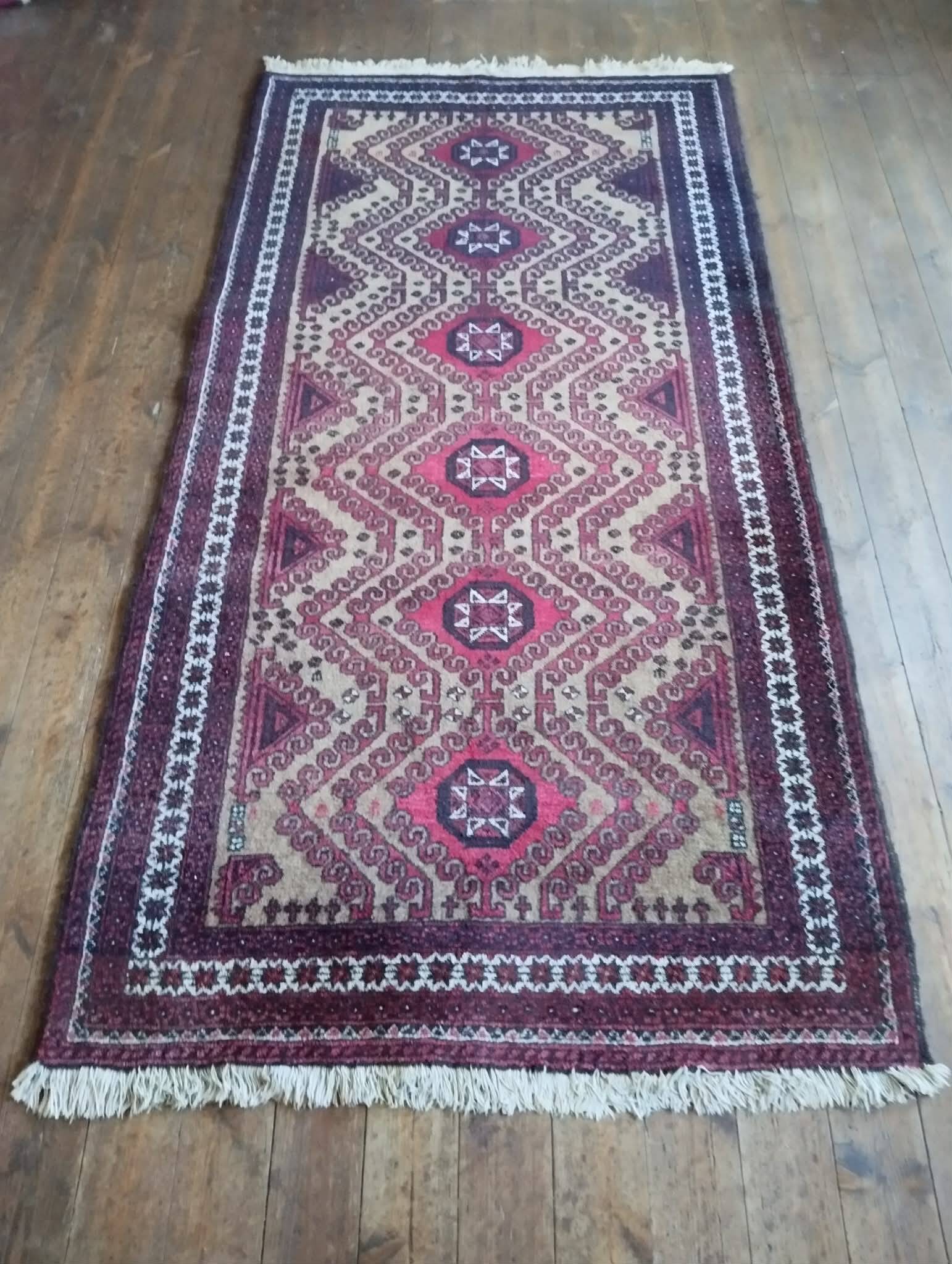 Handmade Belouch Persian rug 230x115cm