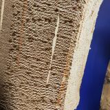Large stoneware and wool lamp