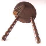Wood tripod stool