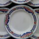 Set of 6 dessert plates Orchies Moulin des Loups Art Deco style