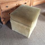 Velvet ottoman