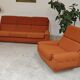 Complete orange salon JITONA in Atlantis Space Age style from the 1970s.
