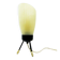 Pop art glass bedside lamp, Poland, 1960s