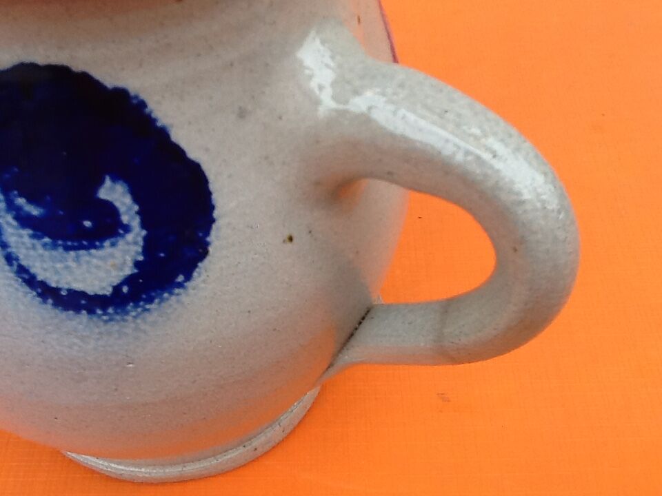 Pitcher grés d'alsace floral decoration