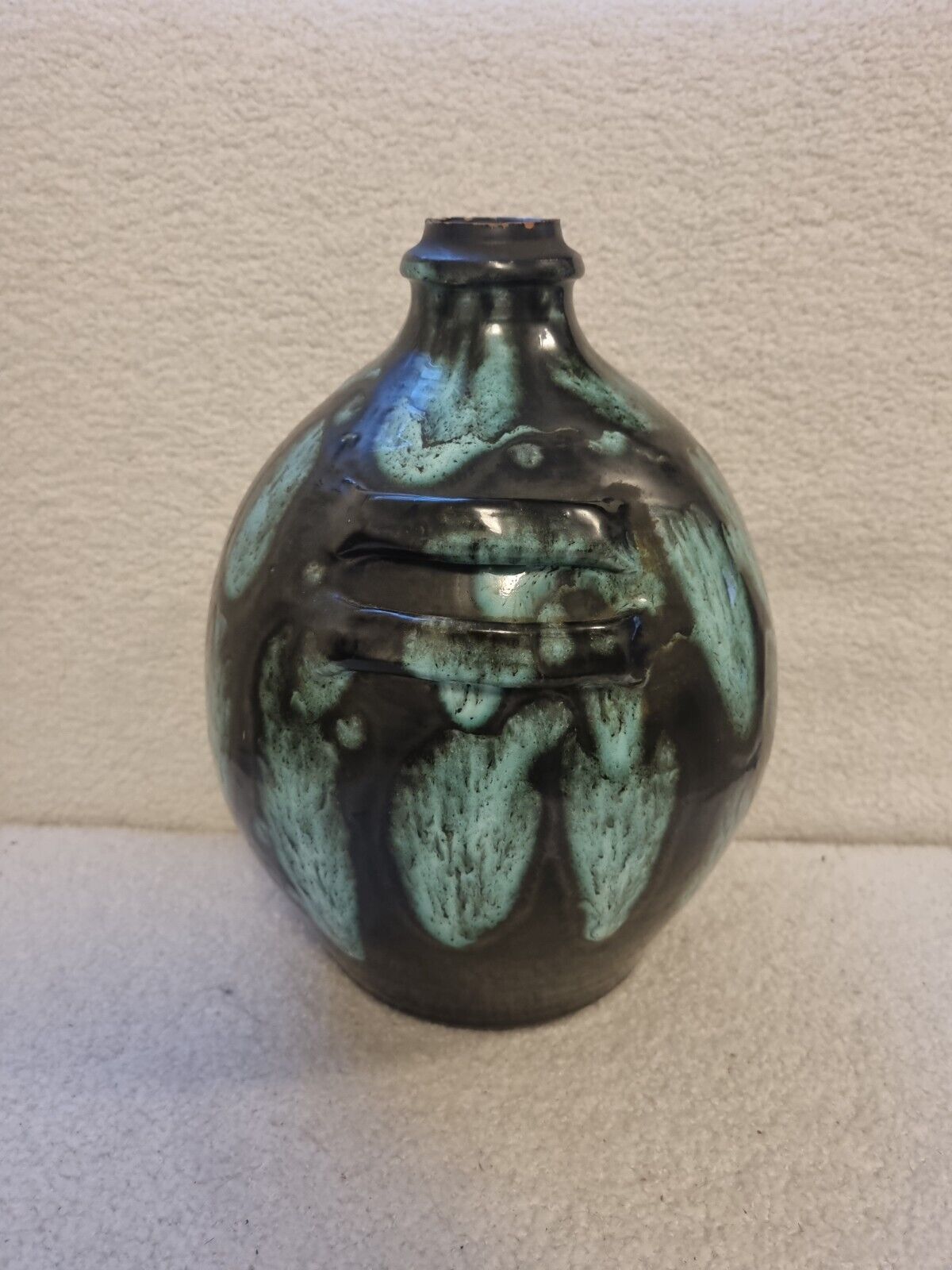 Vase ball with handles art deco year 30