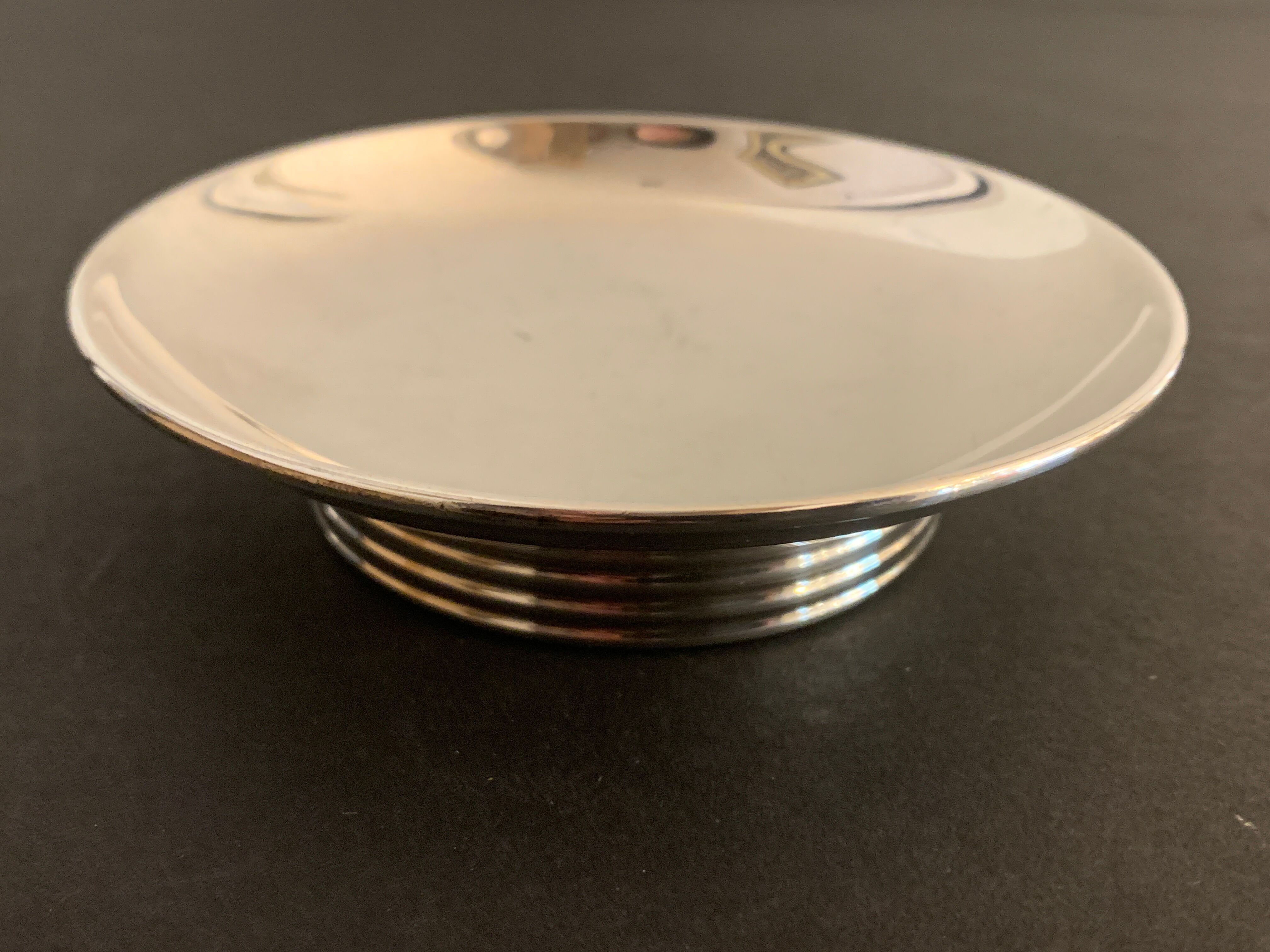 Baguier Christian Dior in silver metal art deco style