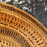 Braided straw basket
