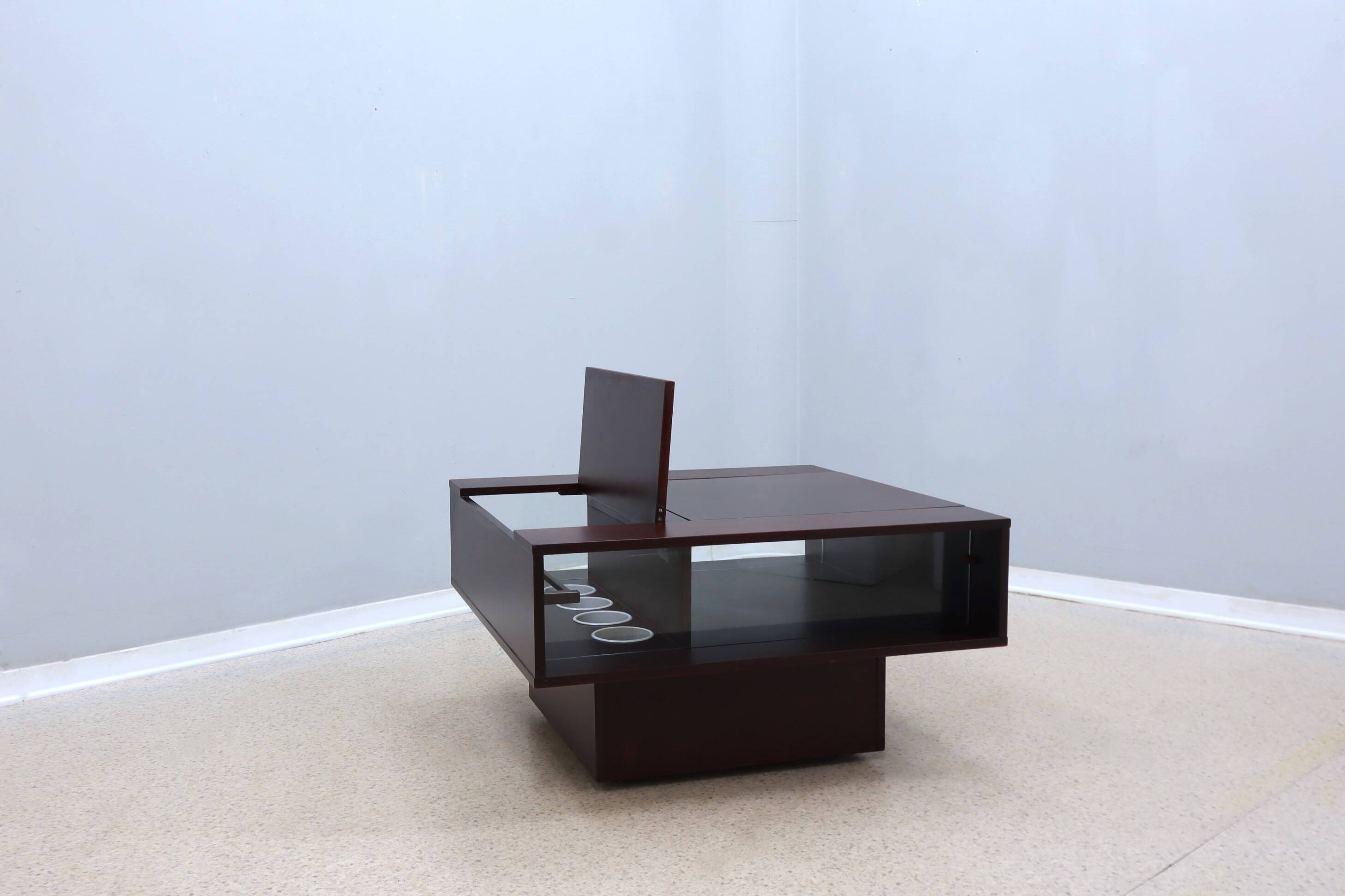 Table basse desserte vintage modulable avec bar 1960