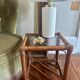 Bamboo and glass table