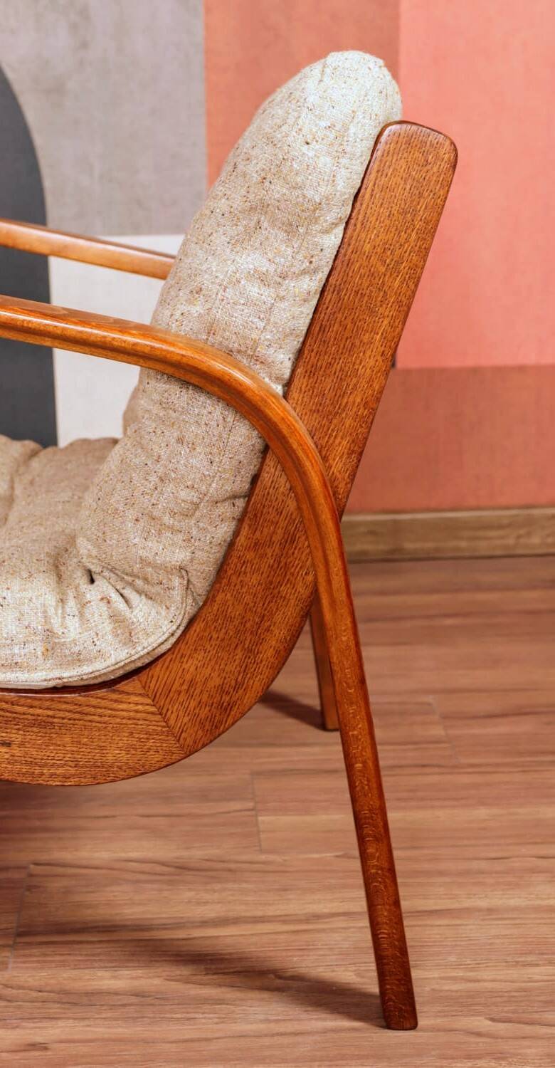 Vintage armchair granola beige 1960