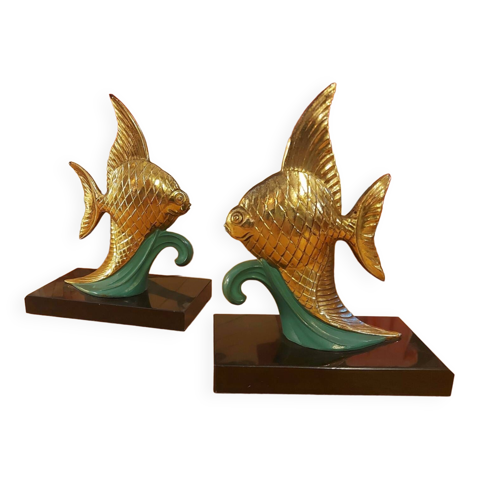 Pair of fish bookends