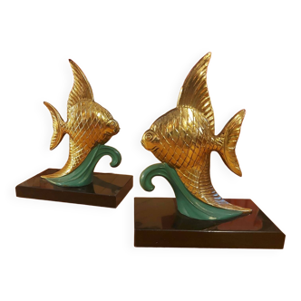 Pair of fish bookends
