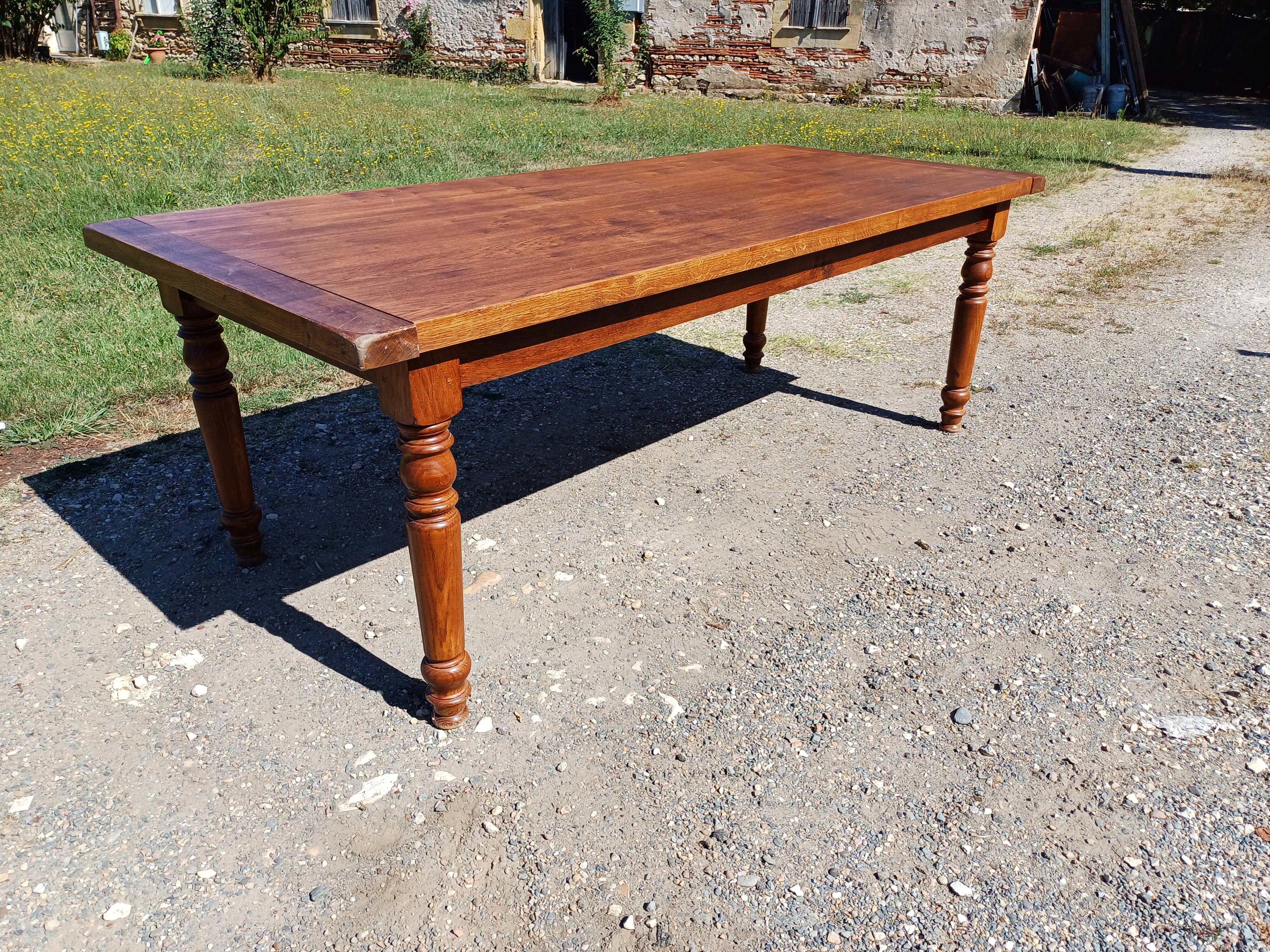 Oak Farmhouse Table