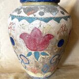 Polychrome decorated terracotta jar