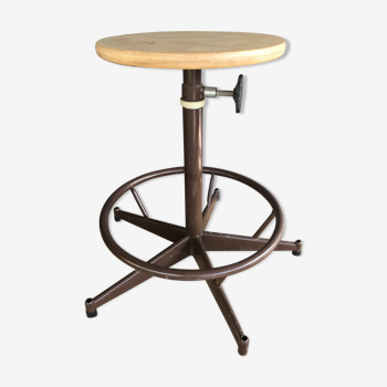 Adjustable workshop stool circa 1970
