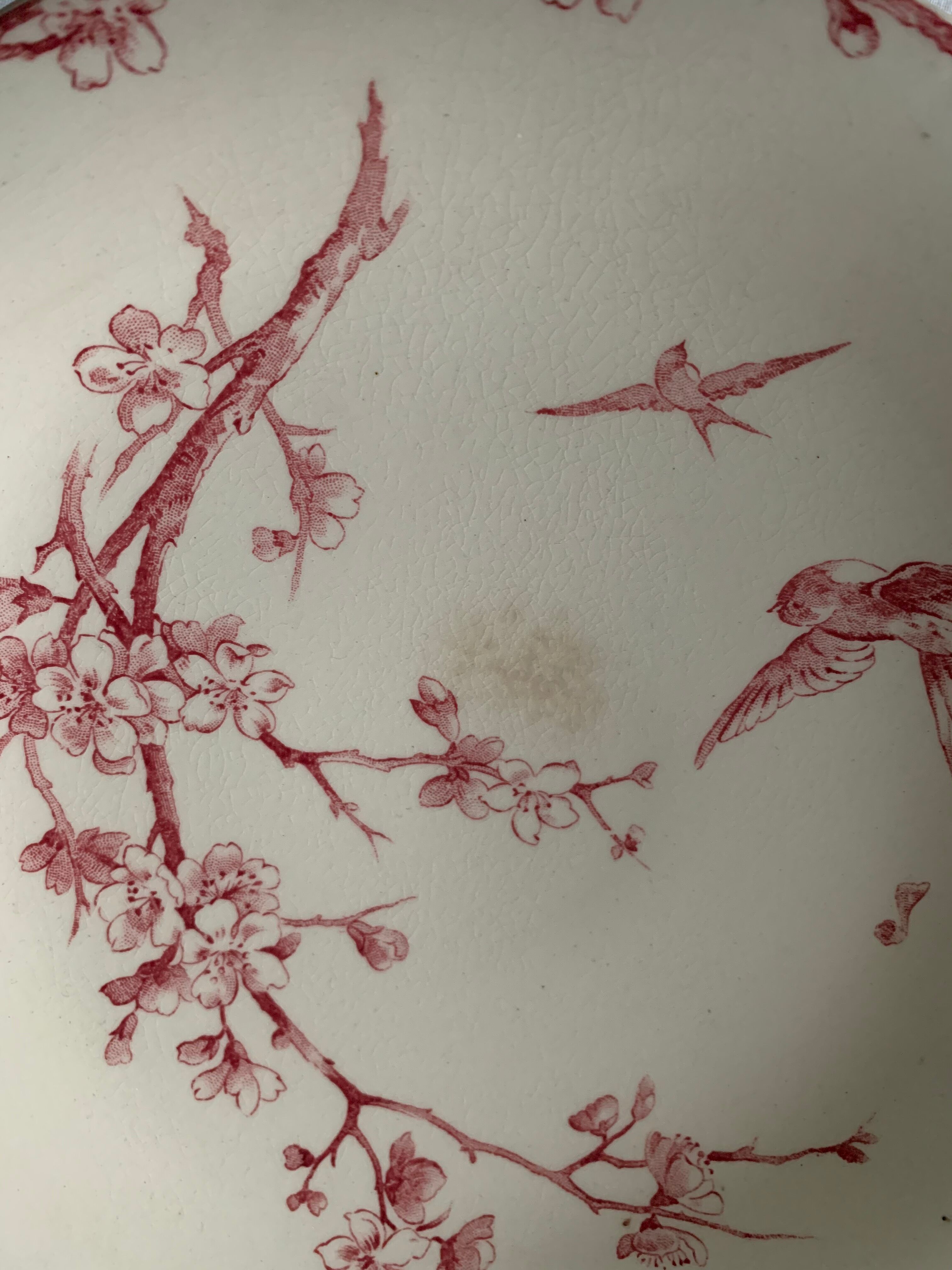 3 red compotiers Gien Iron Land The 20th century Martinets