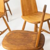 Ensemble de six rares chaises à repas « Pirtti » par Eero Aarnio pour Laukaan Puu