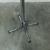 Coat rack with 12 chrome and black plastic hooks, 1960, 2m.