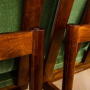 Paire de fauteuils verts du milieu du siècle 1965