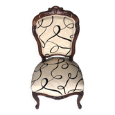 Fauteuil / chauffeuse Style Napoleon 3 en acajou