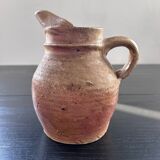 Raw stoneware pitcher